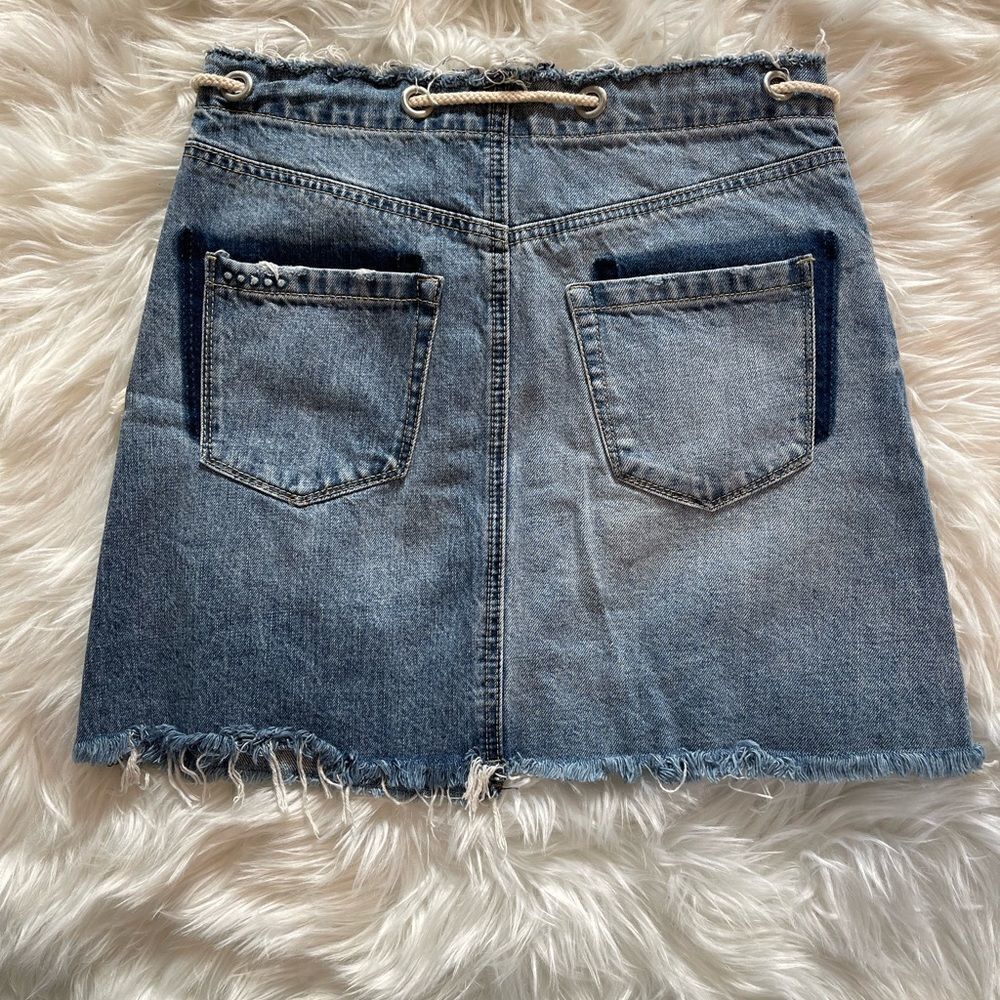 [BLANKNYC] New Wave Denim A-Line Mini Skirt || SZ 26/4 - Picture 5 of 12